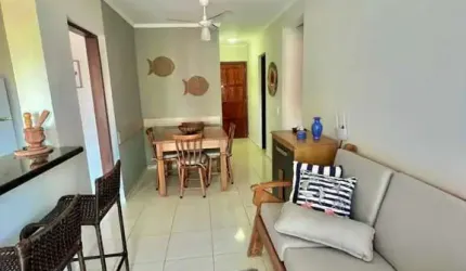 APARTAMENTO MOBILIADO COM 1 DORMITÓRIO NA PRAIA GRANDE.