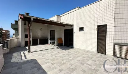 COBERTURA DUPLEX COM 3 DORMITÓRIOS APENAS 50 METROS DO MAR NA PRAIA GRANDE.