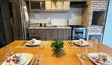 APARTAMENTO MOBILIADO COM 2 DORMITÓRIOS NO ITAGUÁ.
