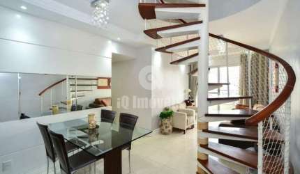 Cobertura Duplex a venda Brooklin, 170 metros, 3 dormitórios, 1 suíte com 2 vagas.