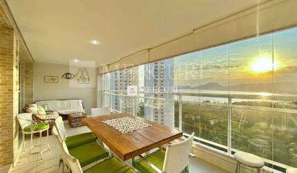 Apartamento com Vista Para o Mar, 3 quartos (3 suítes) à venda, 158 m² por R$ 1.380.000 - Enseada - Guarujá/SP - Imobiliária Mercuri