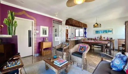 Apartamento com Vista para o Mar, 3 quartos (3 suítes) à venda, 110 m² por R$ 1.015.000 - Jardim Astúrias - Guarujá/SP - Imobiliária Mercuri