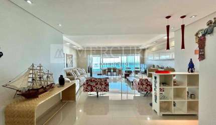 Apartamento com Vista Total para o Mar, com 4 quartos (2 suítes) à venda, 206 m² por R$ 3.200.000 - Enseada - Guarujá/SP - Imobiliária Mercuri