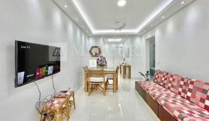 Apartamento no Guarujá, Enseada, Prédio com Lazer, com 2 Quartos, Mercuri Imóveis - Imobiliaria no Guarujá.