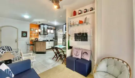 Apartamento com 3 quartos à venda, 90 m² por R$ 580.000 - Prédio com Lazer - Enseada - Guarujá/SP - Imobiliária Mercuri