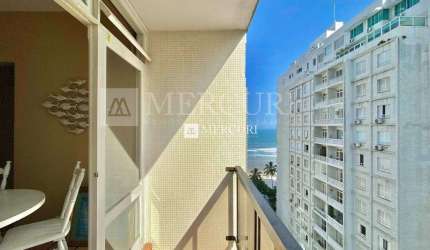 Apartamento com Vista Para o Mar com 2 quartos à venda, 87 m² por R$ 500.000 - Pitangueiras - Guarujá/SP - Imobiliária Mercuri