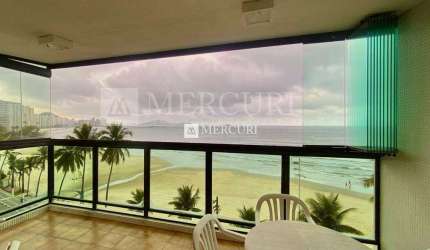 Apartamento no Guarujá, Enseada, Frente Mar com 3 Quartos.