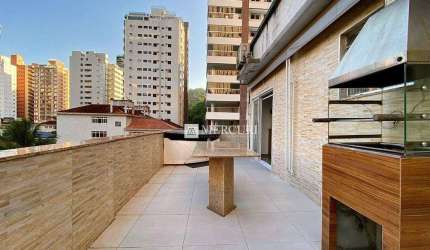 Cobertura Ampla Próximo a Praia com 1 quarto à venda, 73 m² por R$ 500.000 - Pitangueiras - Guarujá/SP - Imobiliária Mercuri