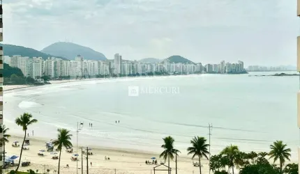 Apartamento com Vista para o Mar, 3 quartos (2 suítes) à venda, 145 m² por R$ 1.500.000 - Jardim Astúrias - Guarujá/SP - Imobiliária Mercuri