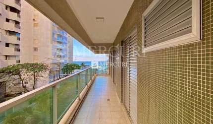 Apartamento com Vista para o Mar, 2 quartos (1 suíte) à venda, 140 m² por R$ 1.250.000 - Pitangueiras - Guarujá/SP - Imobiliária Mercuri