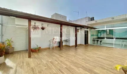 Cobertura duplex com 3 dormitórios (2 suítes) à venda, 190 m² por R$ 850.000 - Pitangueiras - Guarujá/SP – Imobiliária Mercuri