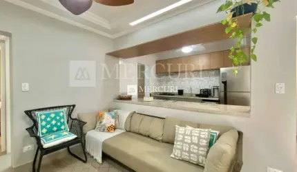 Apartamento com Varanda Gourmet e Vista para o Mar nas Astúrias, Guarujá
