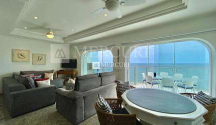 Apartamento no Guarujá, Pitangueiras, Frente Mar, com 4 Quartos.