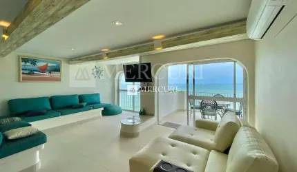 Apartamento no Guarujá, Pitangueiras, Frente Mar, com 3 Quartos.