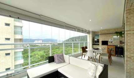Apartamento no Guarujá, Enseada, com Vista Mar e Varanda Gourmet, com 3 Suítes.