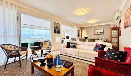 Apartamento no Guarujá, Verdemar, Vista Mar, Enseada com 3 suítes.
