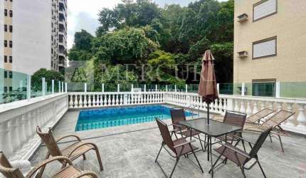 Cobertura no Guarujá, Pitangueiras, com Varanda Gourmet com Piscina Privativa, 3 Quartos, Mercuri Imóveis Guarujá.