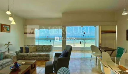 Apartamento no Guarujá, Praia das Pitangueiras, Frente para o mar, Vista mar, 3 quartos sendo 1 suíte e lazer no prédio.