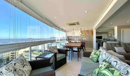 Apartamento no Guarujá, Enseada, Varanda Gourmet e Vista para o Mar