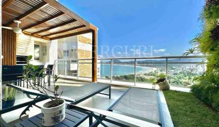 Cobertura no Guarujá, Vista Mar, Condomínio Verdemar, 4 suítes, 4 vagas, Piscina e Churrasqueira. Estuda Permuta - Mercuri Imóveis Guarujá