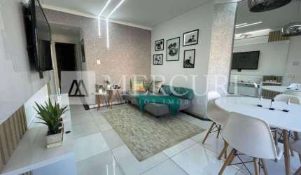 Apartamento no Guarujá, Astúrias, com Varanda Gourmet, 2 Quuartos - Mercuri Imóveis Guarujá.