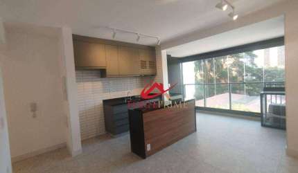 Apartamento com 1 dormitório para alugar, 45 m² por R$ 4.896,00/mês - Campo Belo - São Paulo/SP