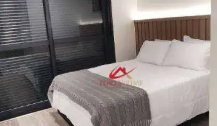 Apartamento com 1 dormitório para alugar, 26 m² por R$ 4.037,24/mês - Campo Belo - São Paulo/SP