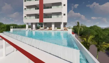 Apartamento vista mar com 2 dormitórios à venda, 71 m² por R$ 460.000 - Caiçara - Praia Grande/SP