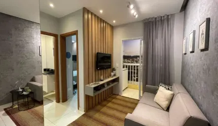 Apartamento com 2 dormitórios à venda, 43 m² por R$ 282.900,00 - Parque São Vicente - São Vicente/SP