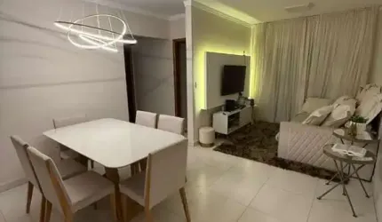 Apartamento mobiliado com 2 dormitórios para alugar, 82 m² por R$ 4.000/mês - Aviação - Praia Grande/SP