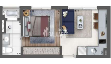 STUDIO A VENDA EM CHÁCARA SANTO ANTÔNIO