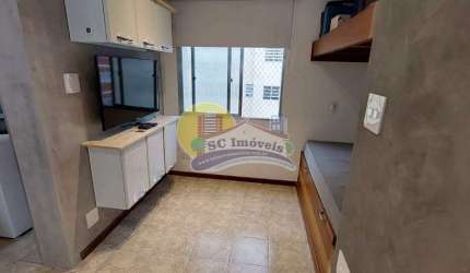 Apartamento com 1 dorm, Gonzaga, Santos - R$ 335 mil, Cod: 5521