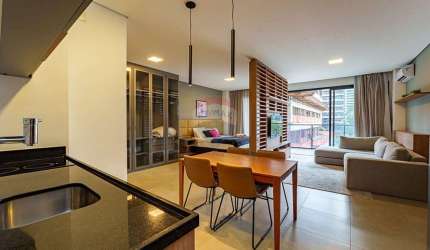 Apartamento à venda no Itaim Bibi, zona Sul de São Paulo com 1 dormitório e vaga de garagem  e 57m².