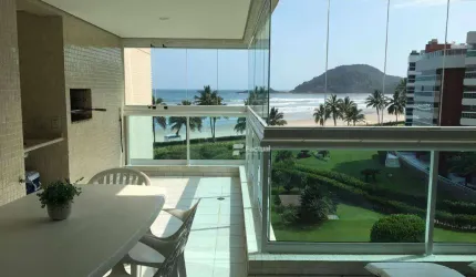 Apartamento com 3 dormitórios para alugar, 120 m² por R$ 2.300,00/dia - Riviera de São Lourenço - Bertioga/SP