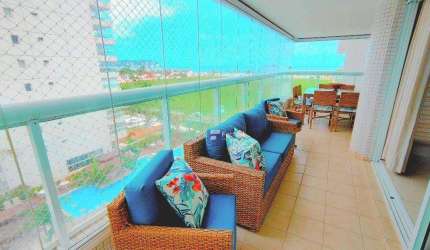Apartamento com 3 dormitórios à venda, 145 m² por R$ 1.800.000,00 - Enseada - Guarujá/SP