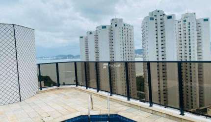 Cobertura com 4 dormitórios à venda, 260 m² por R$ 2.300.000,00 - Enseada - Guarujá/SP
