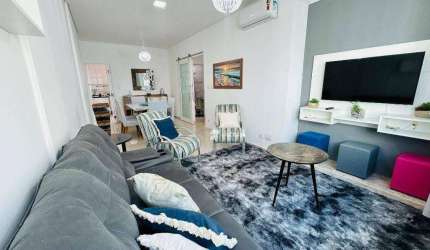 Apartamento com 2 dormitórios à venda, 85 m² por R$ 630.000,00 - Pitangueiras - Guarujá/SP