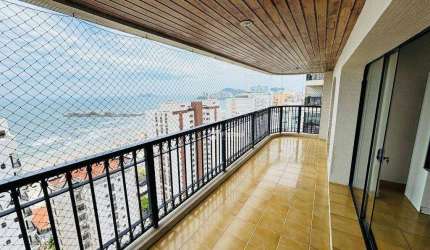 Apartamento com vista mar à venda em Pitangueiras - Guarujá/SP.