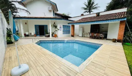 Casa com 4 dormitórios para alugar, 263 m² por R$ 8.100,00/mês - Riviera Módulo 26 - Bertioga/SP
