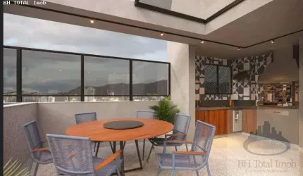 Apartamento com Área Privativa para Venda em Belo Horizonte, Sion, 2 dormitórios, 2 suítes, 3 banheiros, 2 vagas