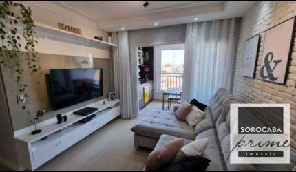 Apartamento com 3 dormitórios (sendo 1 suíte) à venda, 96 m² por R$ 855.000 - Condominio Residencial Montpellier - Sorocaba/SP