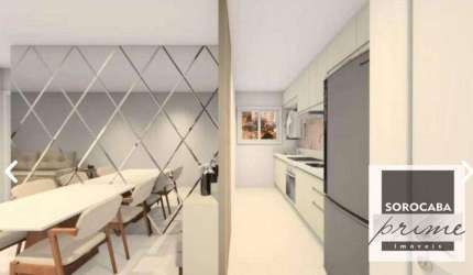Apartamento com 2 dormitórios à venda, 52 m² por R$ 370.000,00 - Parque Campolim - Sorocaba/SP