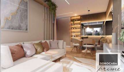 Apartamento com 2 dormitórios à venda, 52 m² por R$ 338.000 - JR São Paulo II - Sorocaba/SP