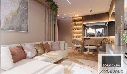 Apartamento com 3 dormitórios à venda, 66 m² por R$ 422.000 - JR São Paulo II - Sorocaba/SP