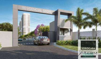 Apartamento lançamento Residencial Saori  com 2 dormitórios à venda, 43 m² - Jardim Novo Horizonte - Sorocaba/SP