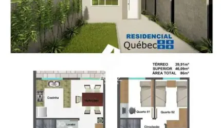 Sobrado em condominio fechado, com design moderno 3 Quarto sendo 1 suíte