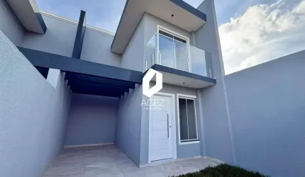 Sobrado com 02 quartos, sacada, aceita permuta, à venda no Fazendinha.