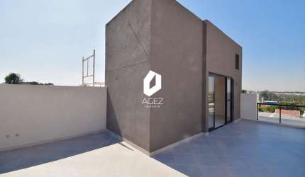 Sobrado novo em condomínio fechado a venda, 103m2 + terraço amplo. 3 quartos