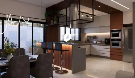 Lançamento! Sobrados a venda com 182m² 03 quartos, suíte, terraço - Portão - Cur