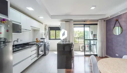 Apartamento a venda no Centro de Pinhais, 3 quartos, sendo 1 suíte e 1 vaga.